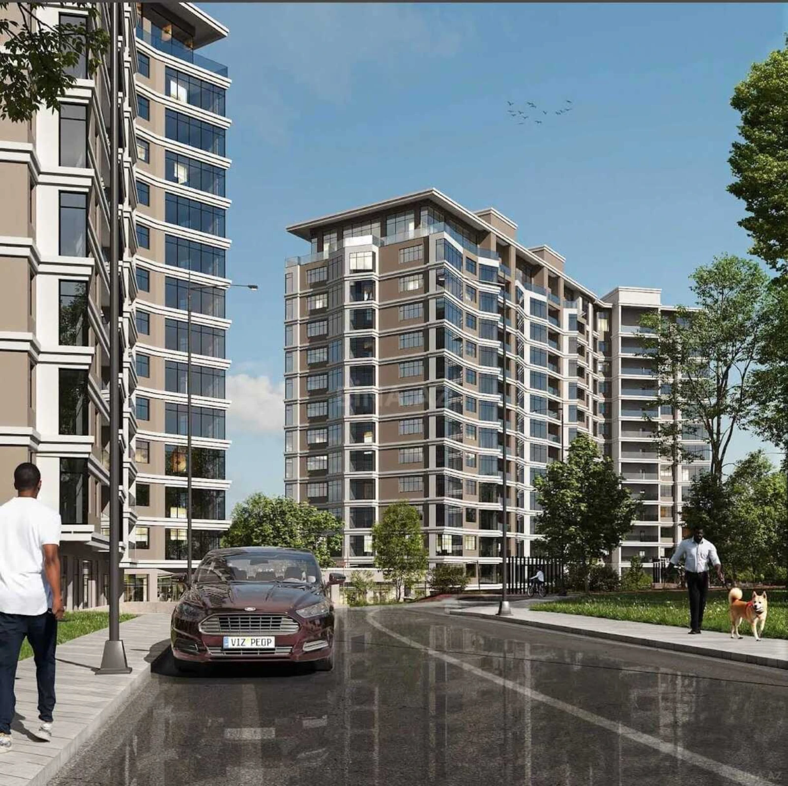 Satılır 3 otaqlı mənzil 121.5 m²