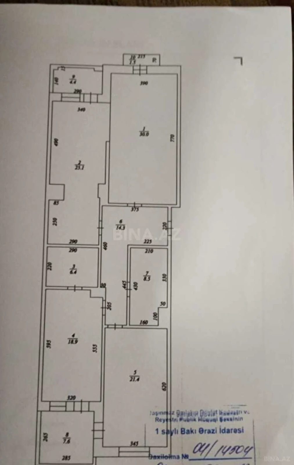 Satılır 3 otaqlı mənzil 138 m²