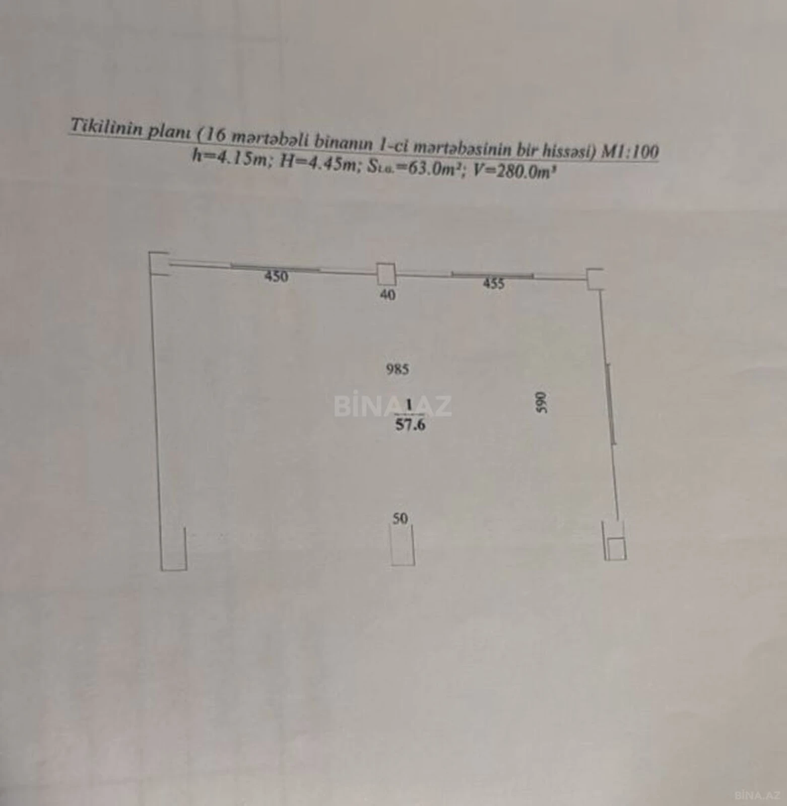 Satılır obyekt 65 m²