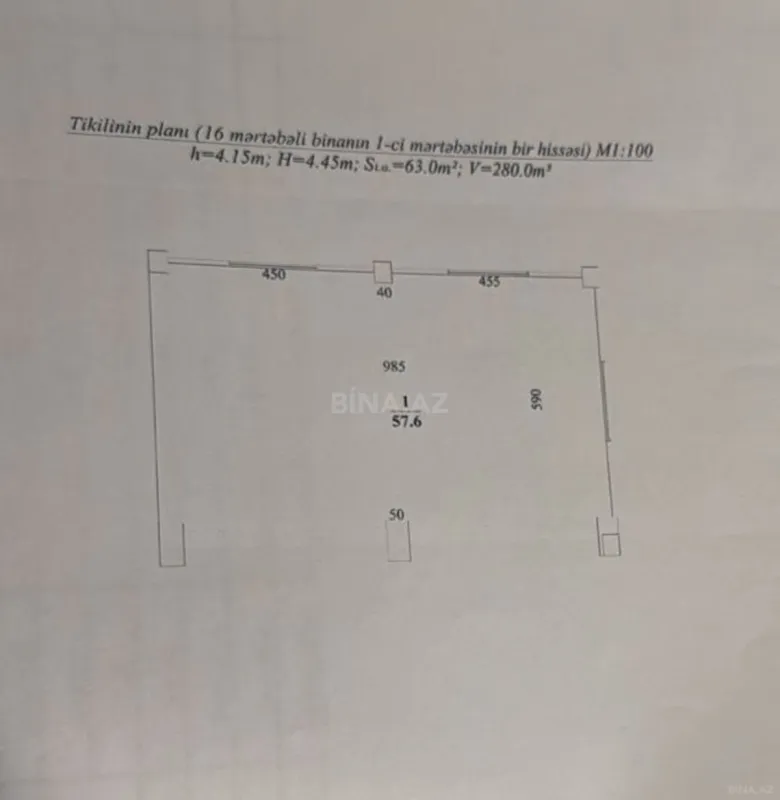 Satılır obyekt 65 m²