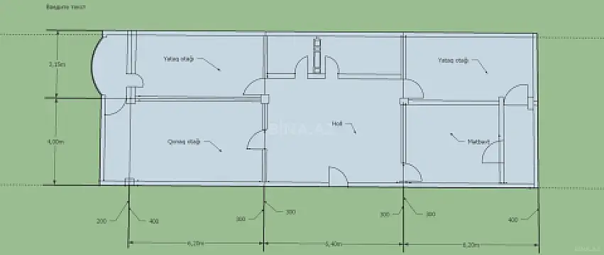 Satılır 4 otaqlı mənzil 150 m²