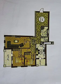 Satılır 3 otaqlı mənzil 115 m²