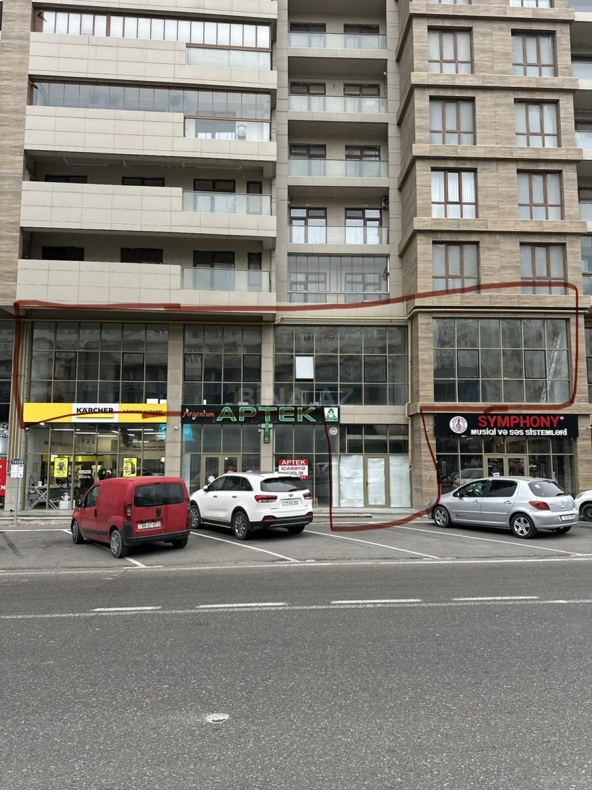 Kirayə verilir obyekt 500 m²