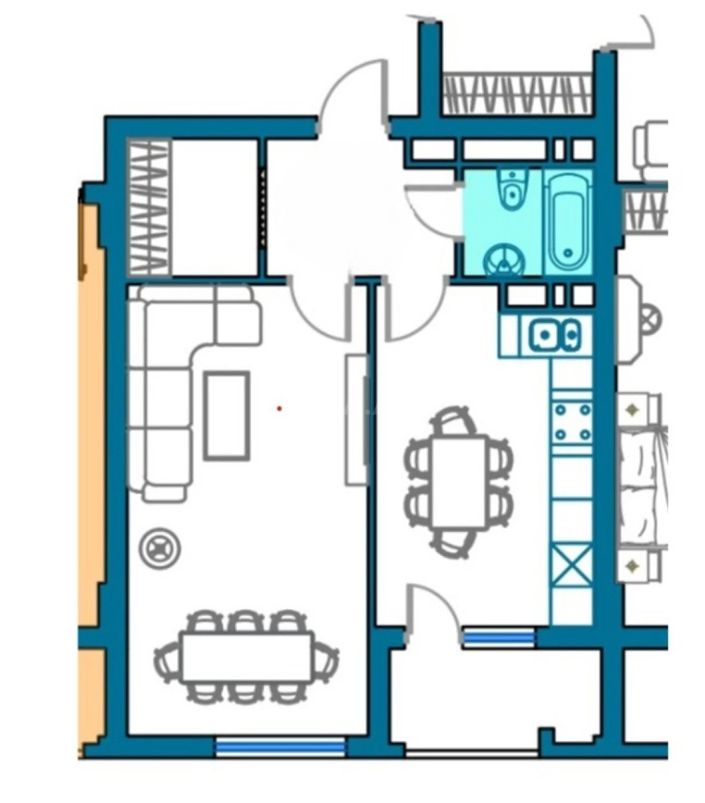 Satılır 2 otaqlı mənzil 65 m²