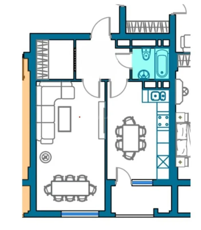 Satılır 2 otaqlı mənzil 65 m²