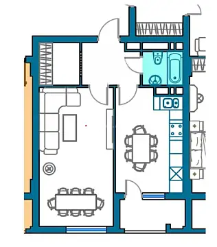 Satılır 2 otaqlı mənzil 65 m²