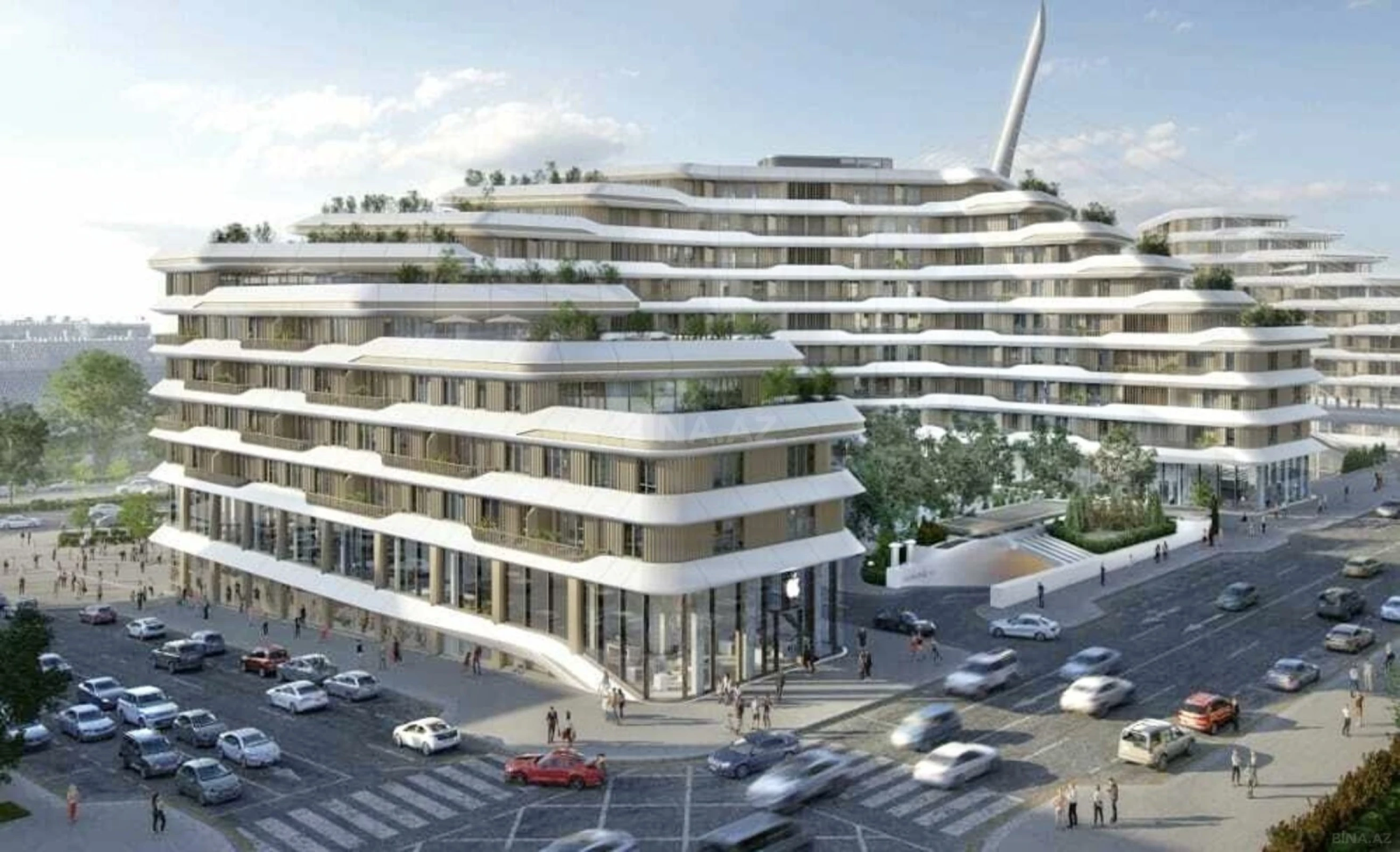 Satılır 4 otaqlı mənzil 180 m²