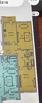 Satılır 2 otaqlı mənzil 112.5 m²