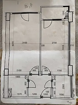 Satılır 2 otaqlı mənzil 55 m²