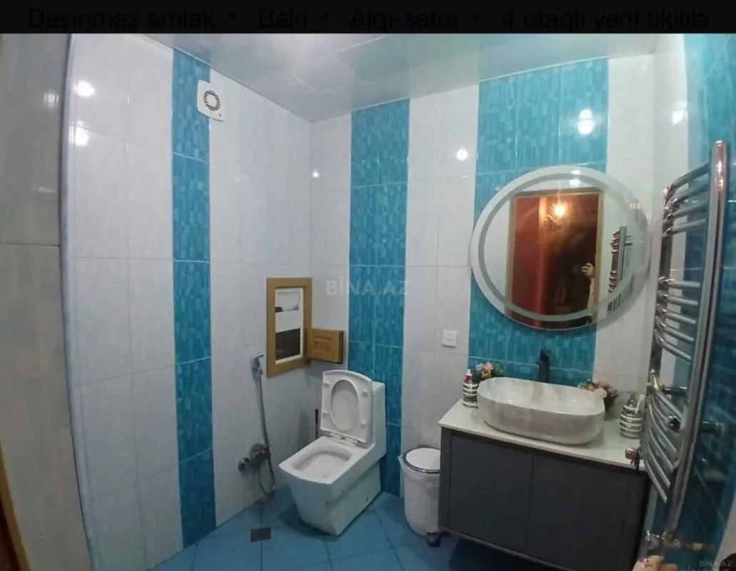 Satılır 4 otaqlı mənzil 180 m²