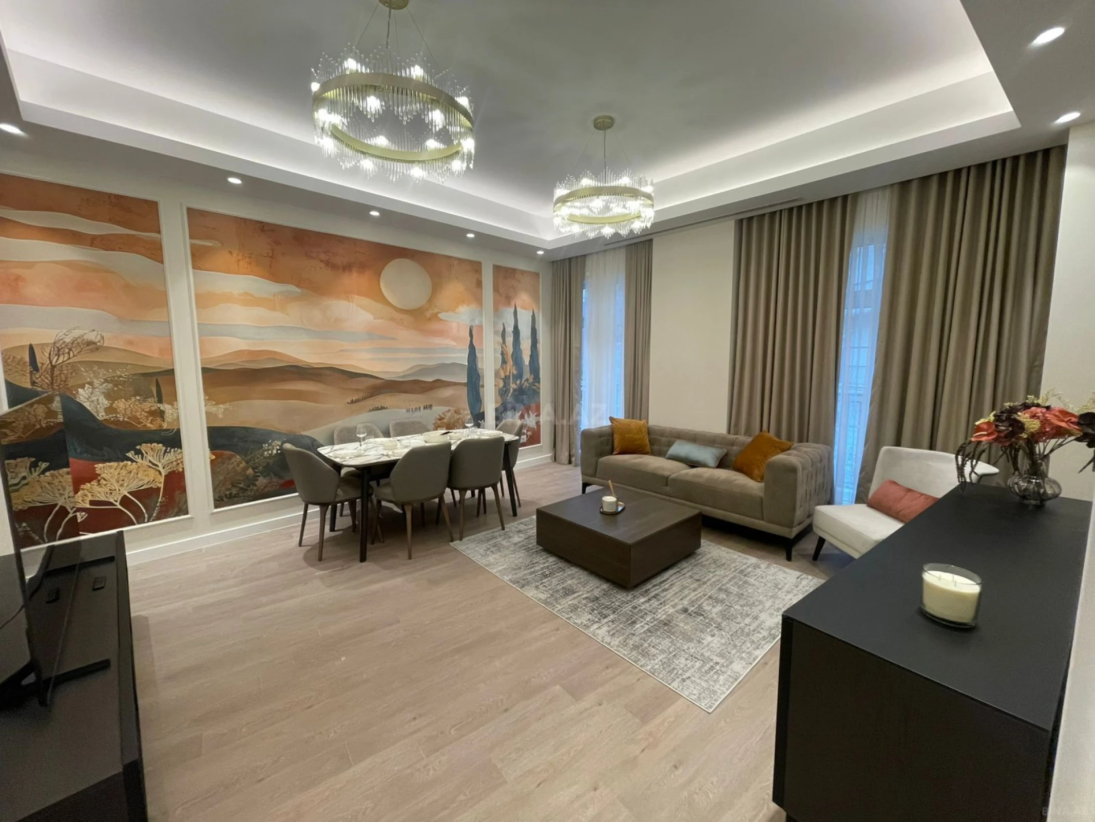 Kirayə verilir 3 otaqlı mənzil 132 m²