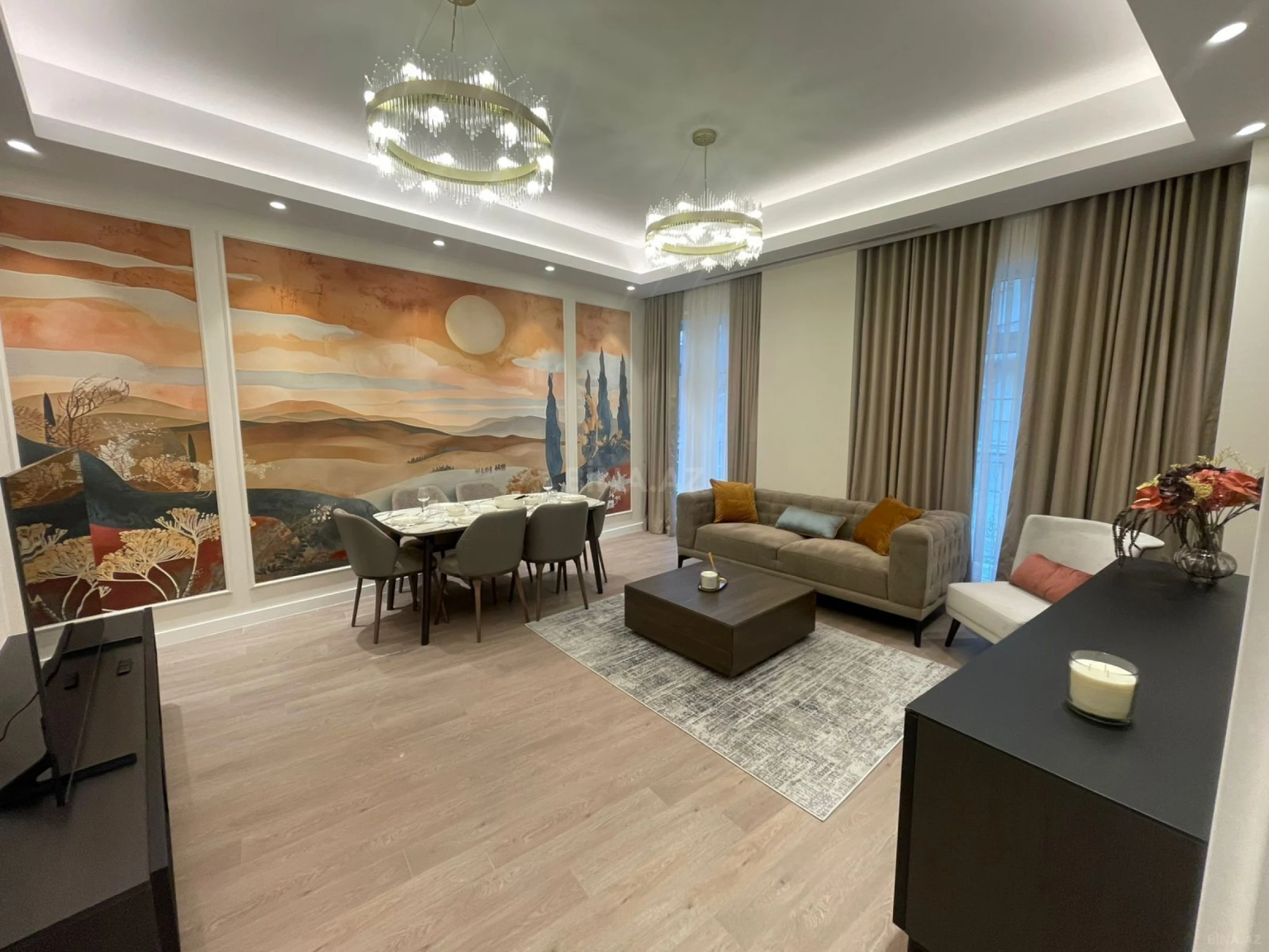 Kirayə verilir 3 otaqlı mənzil 132 m²