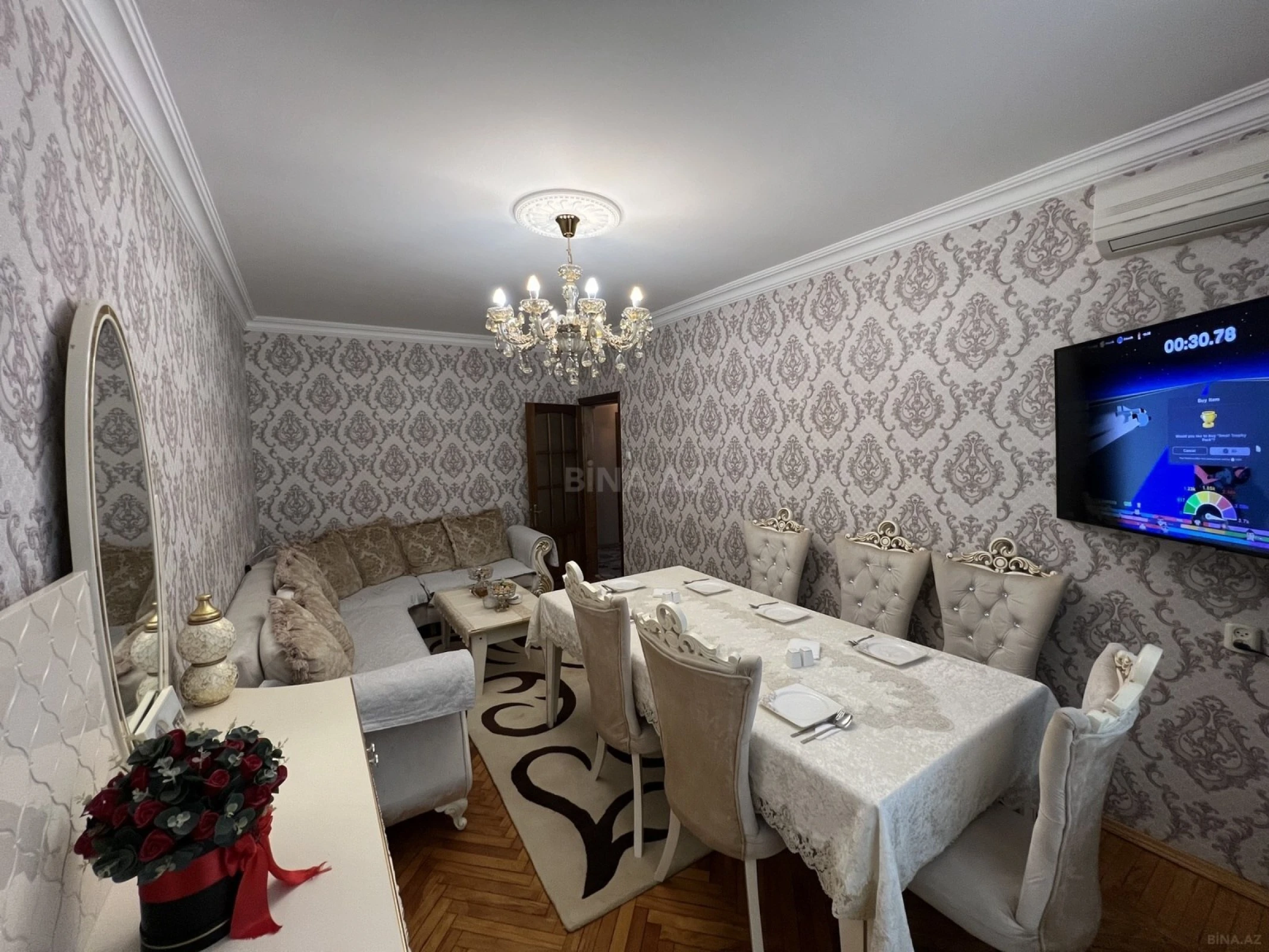 Satılır 4 otaqlı mənzil 100 m²