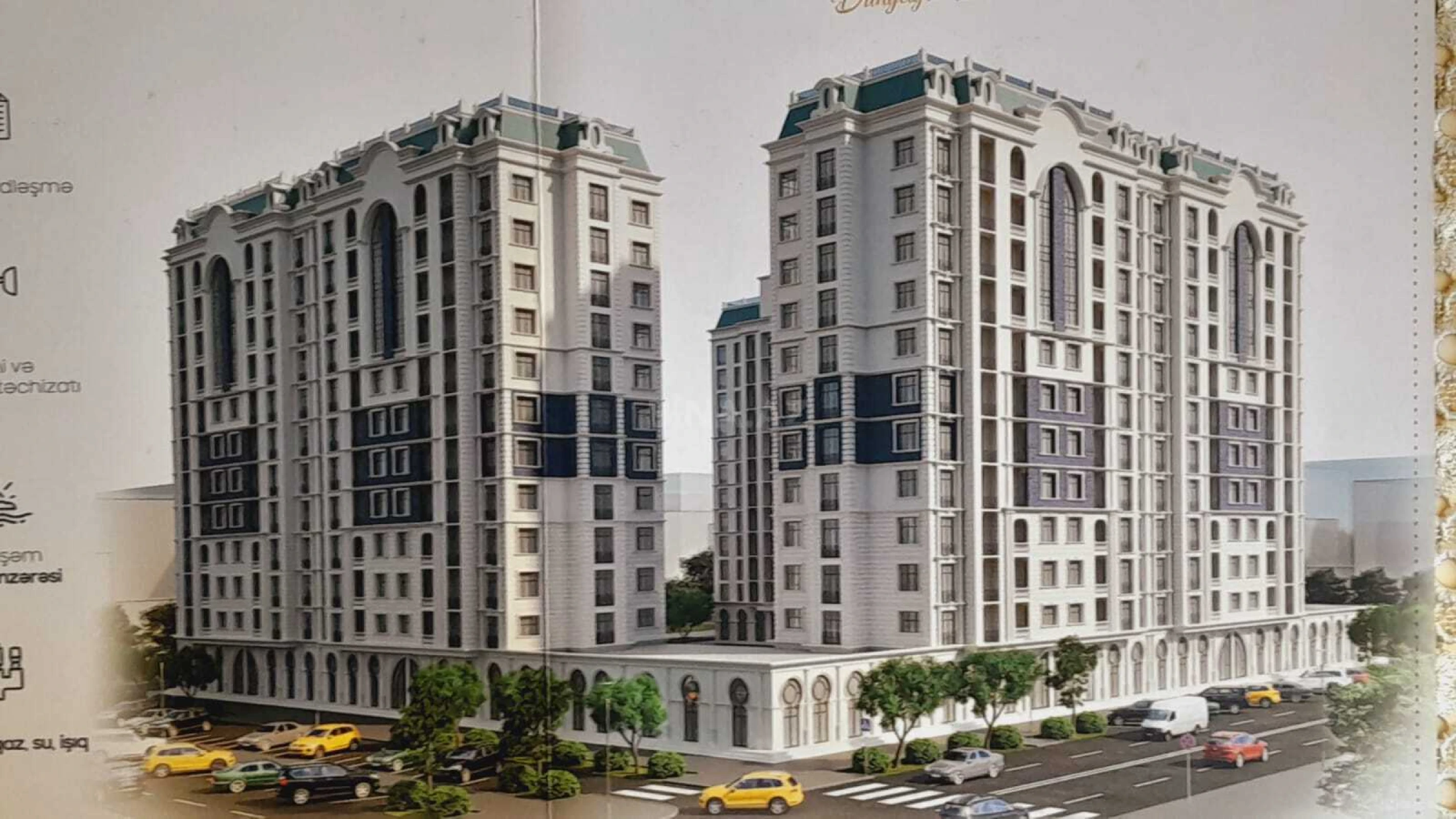 Satılır 2 otaqlı mənzil 82 m²