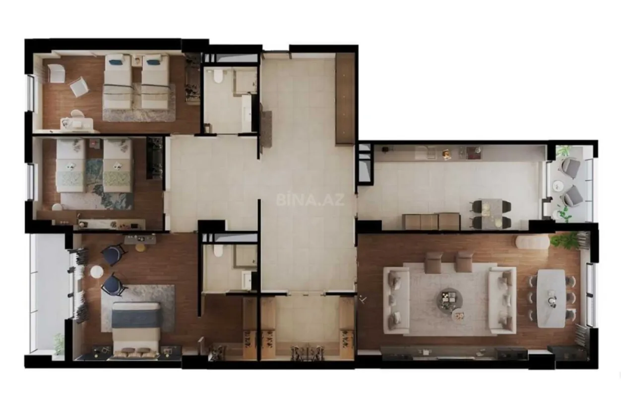 Satılır 4 otaqlı mənzil 275 m²