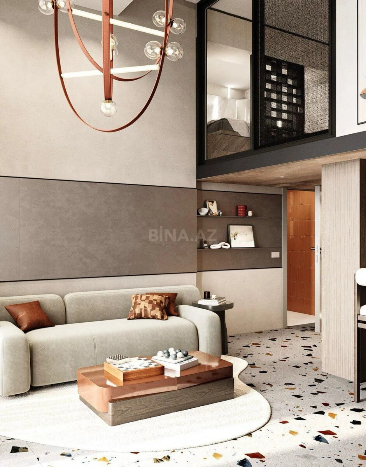 Satılır 1 otaqlı mənzil 72 m²