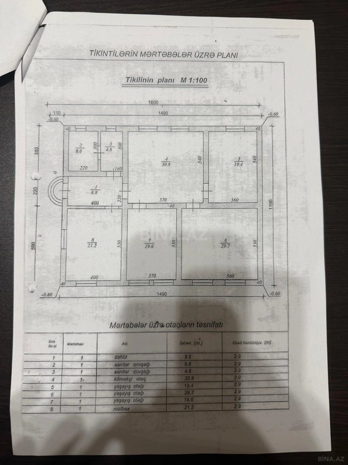 Satılır 3 otaqlı həyət evi 140.9 m²