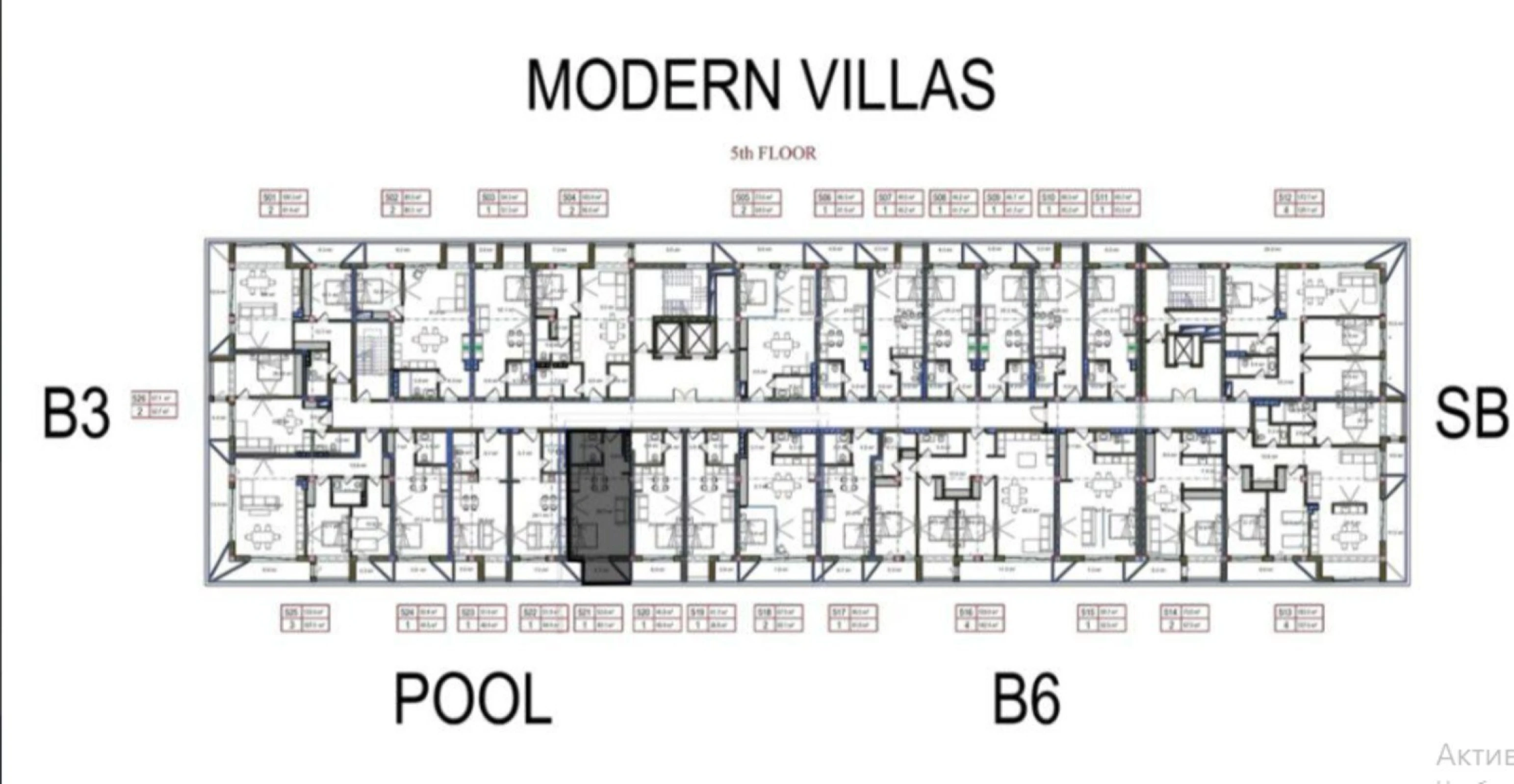 Satılır 1 otaqlı mənzil 54 m²