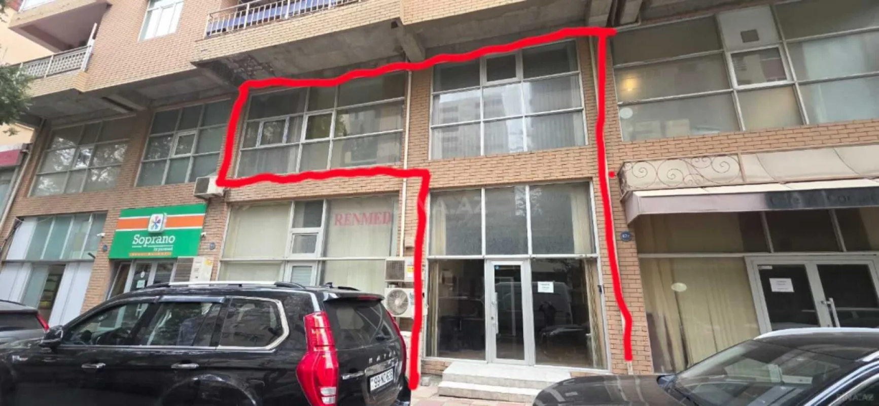 Kirayə verilir 6 otaqlı ofis 180 m²