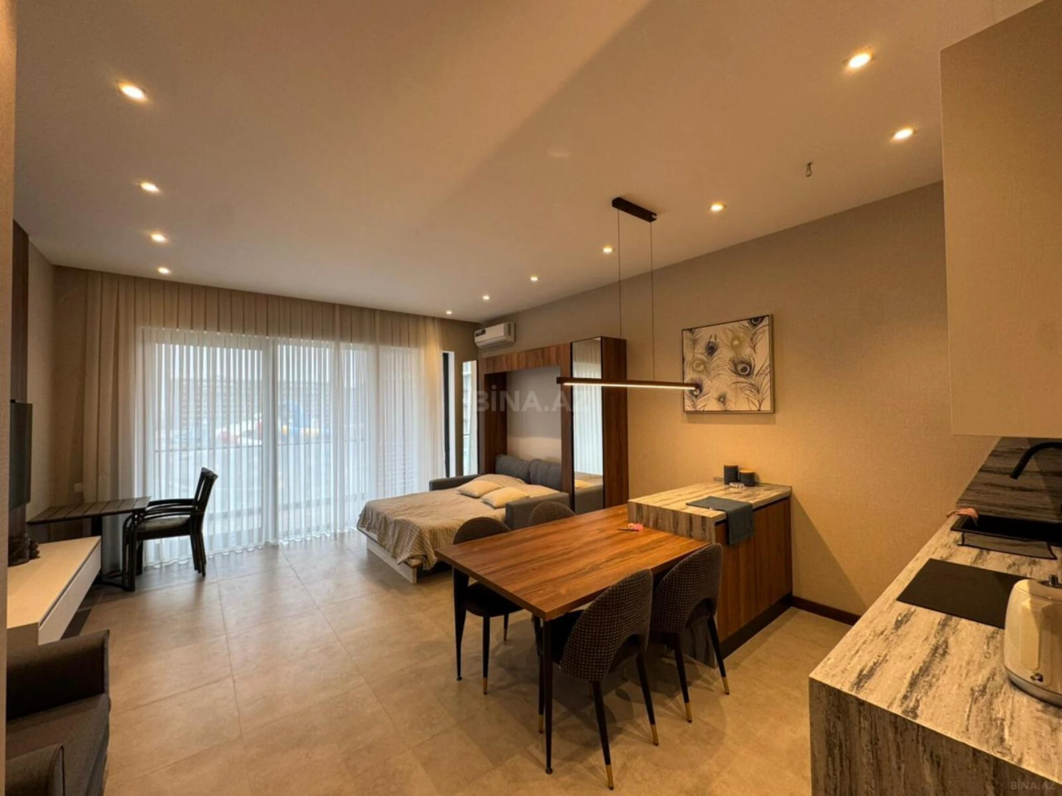 Satılır 1 otaqlı mənzil 57 m²