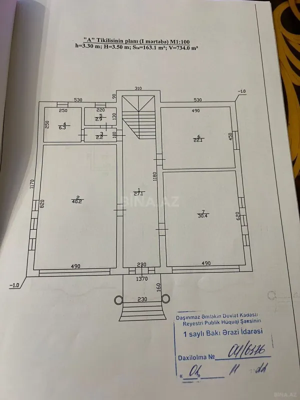 Satılır 5 otaqlı həyət evi 500 m²