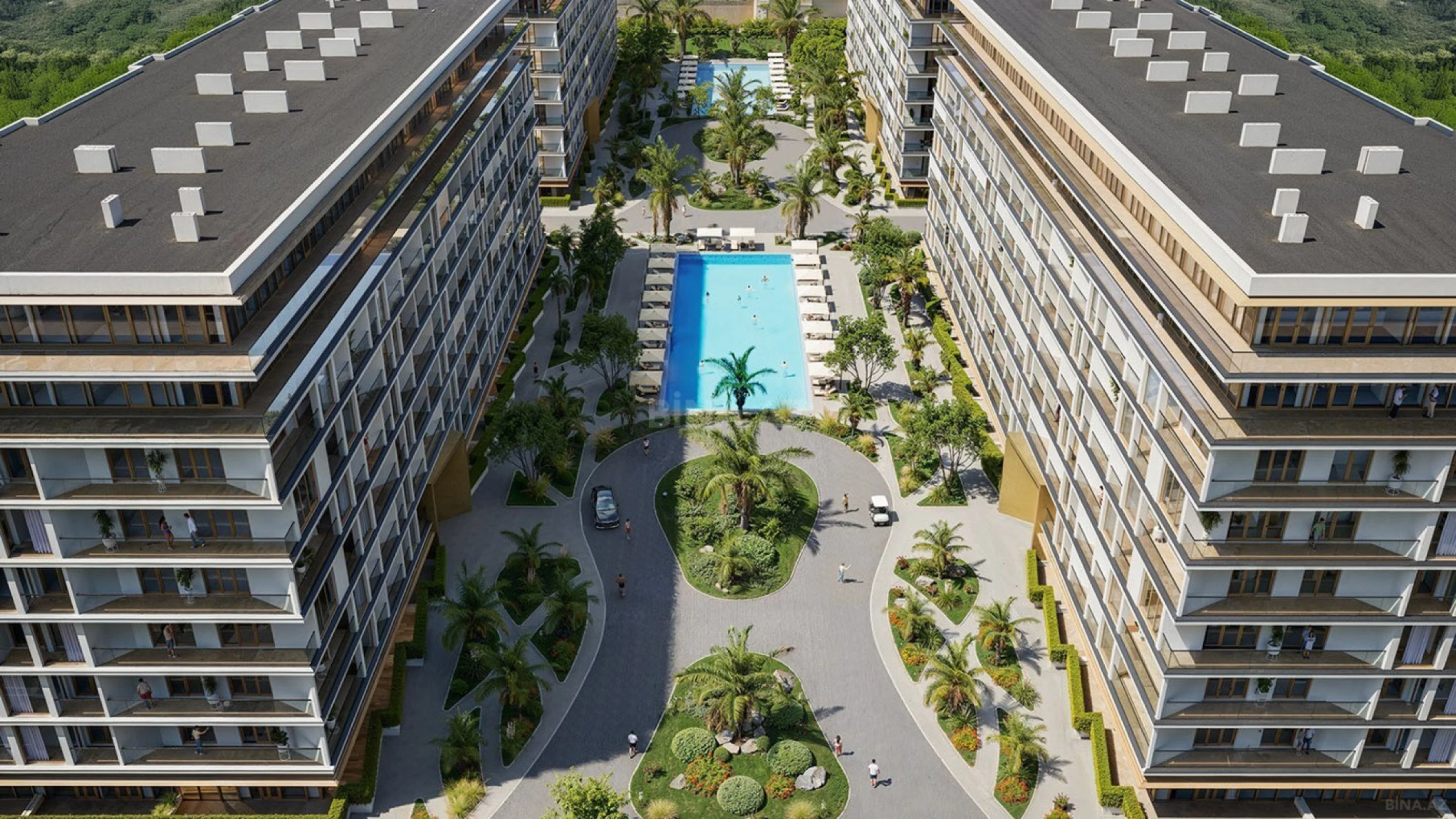 Satılır 1 otaqlı mənzil 55 m²