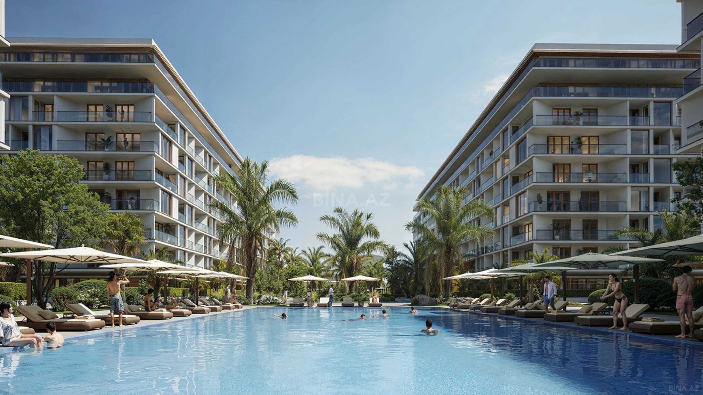 Satılır 1 otaqlı mənzil 55 m²