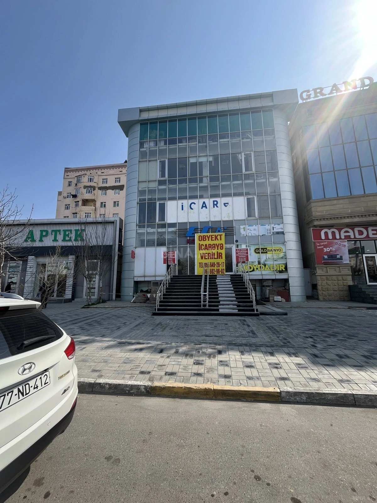 Kirayə verilir obyekt 1250 m²