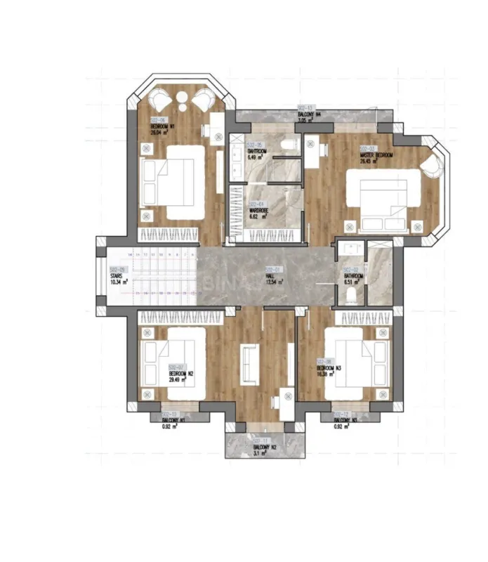 Satılır 8 otaqlı həyət evi 390 m²