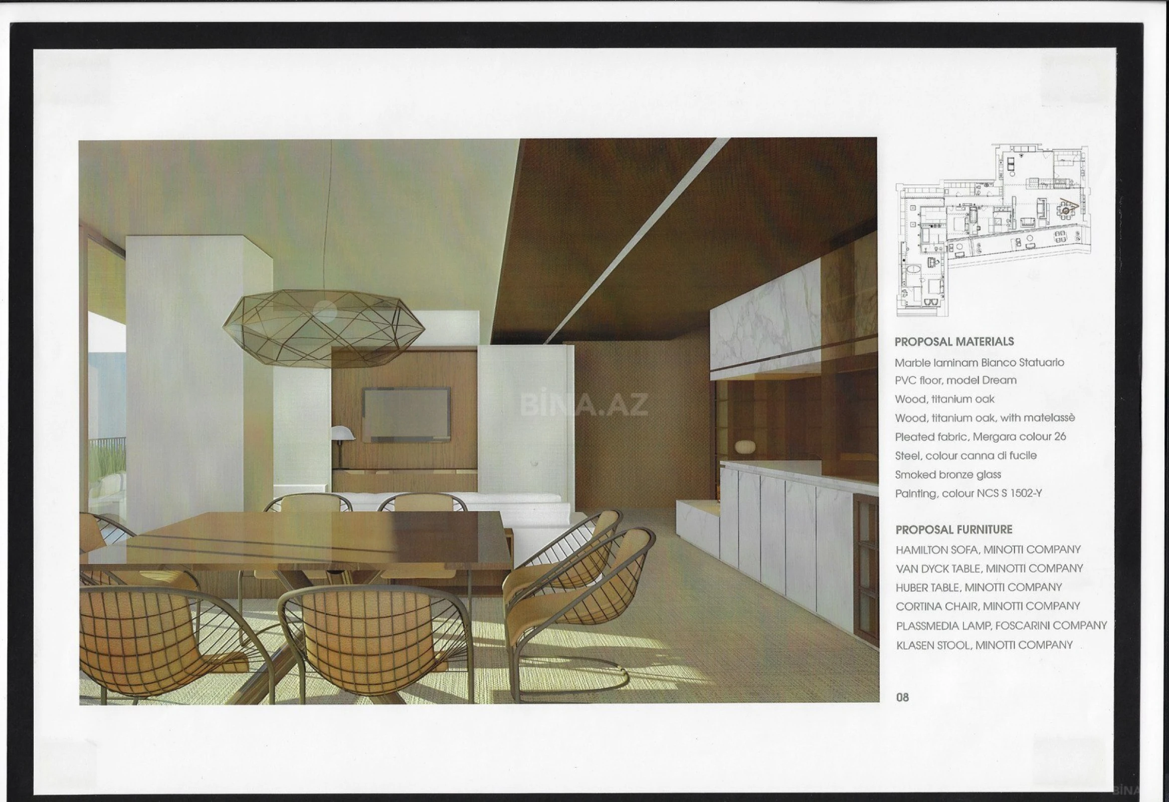 Satılır 4 otaqlı mənzil 288.8 m²