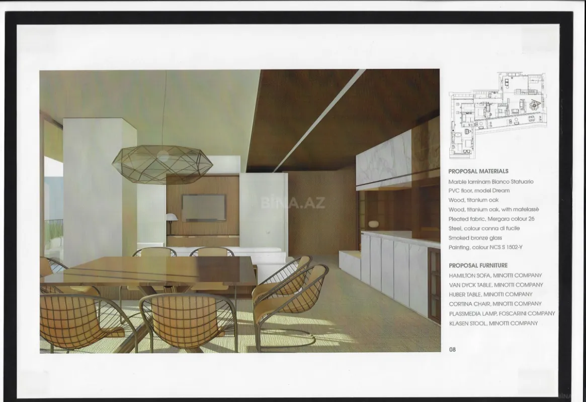 Satılır 4 otaqlı mənzil 288.8 m²