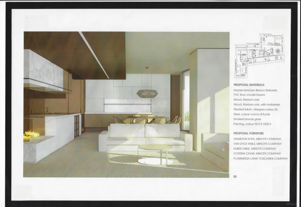 Satılır 4 otaqlı mənzil 288.8 m²