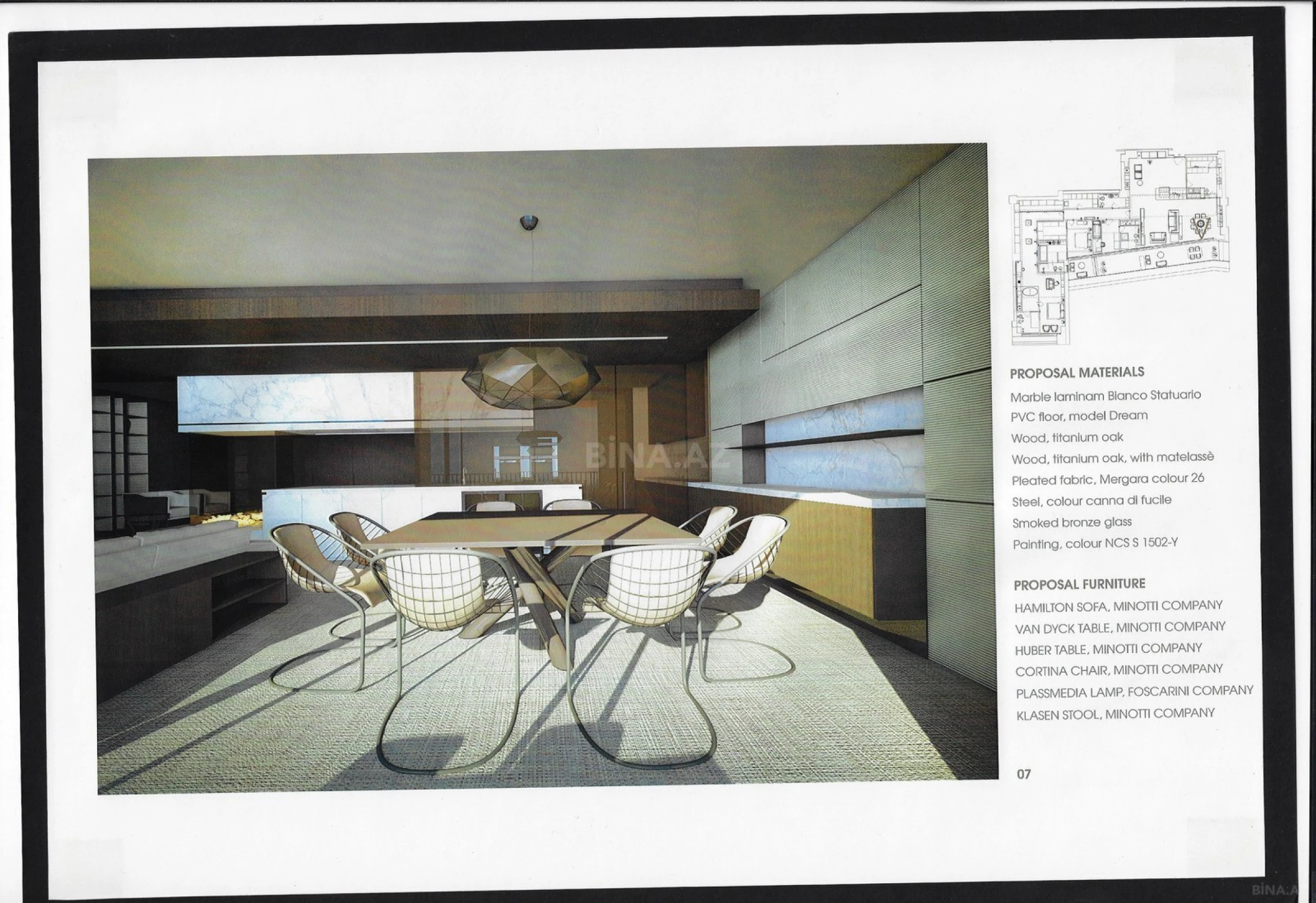 Satılır 4 otaqlı mənzil 288.8 m²