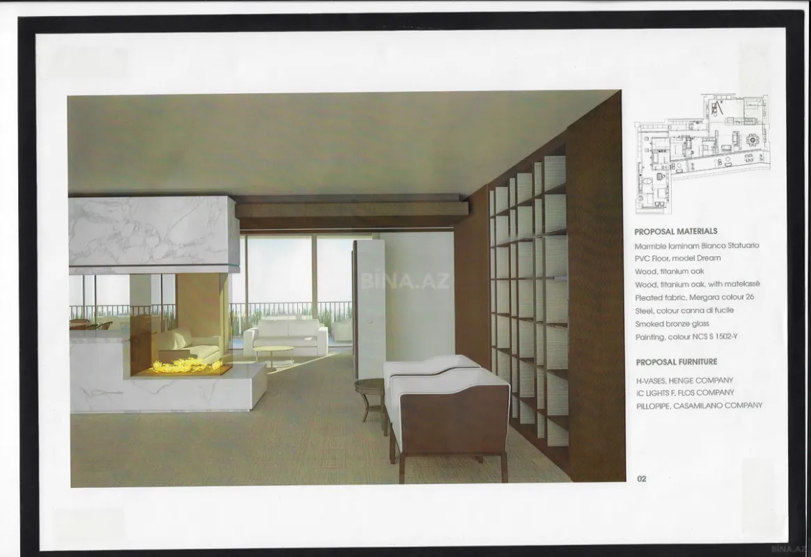 Satılır 4 otaqlı mənzil 288.8 m²