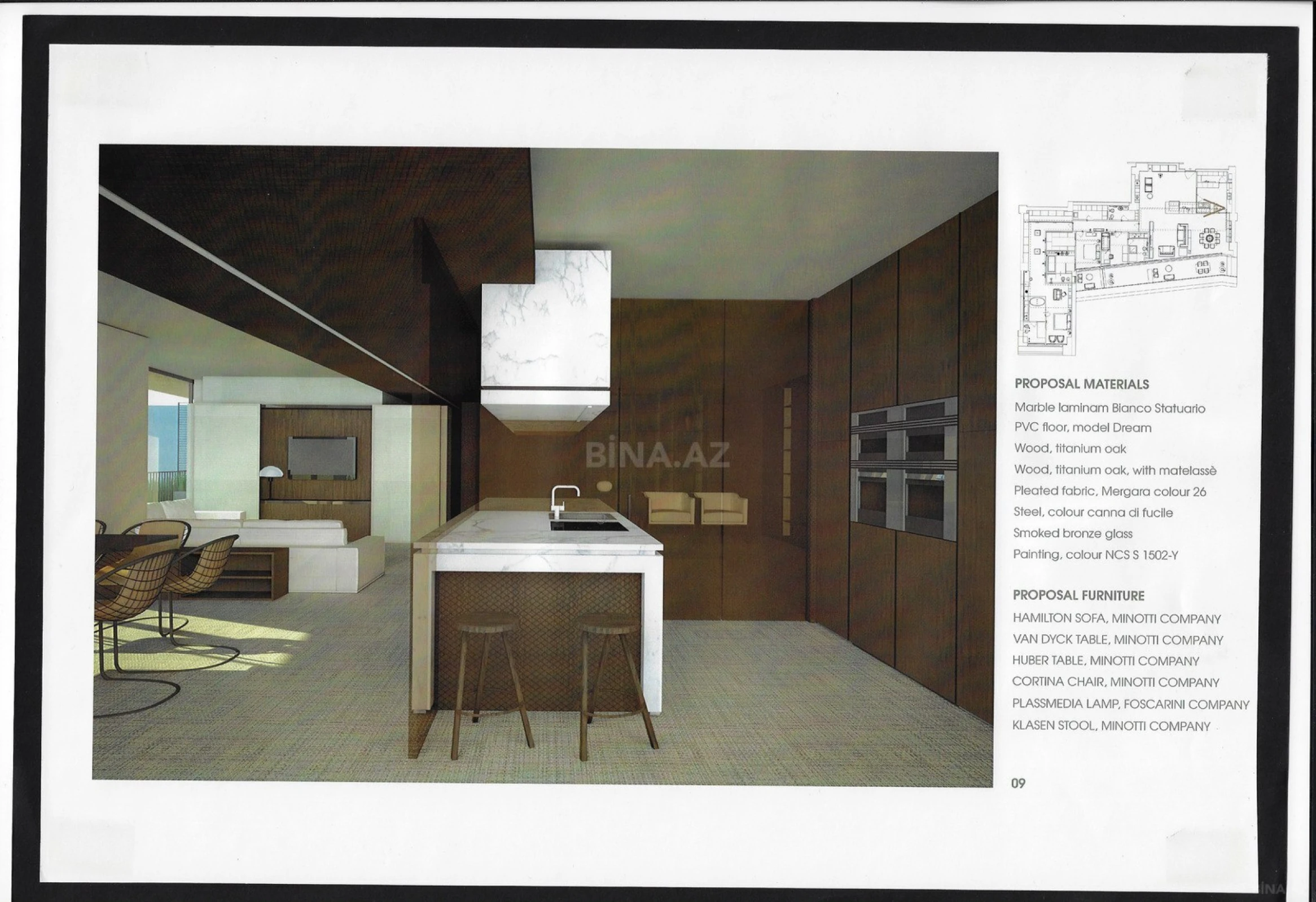 Satılır 4 otaqlı mənzil 288.8 m²