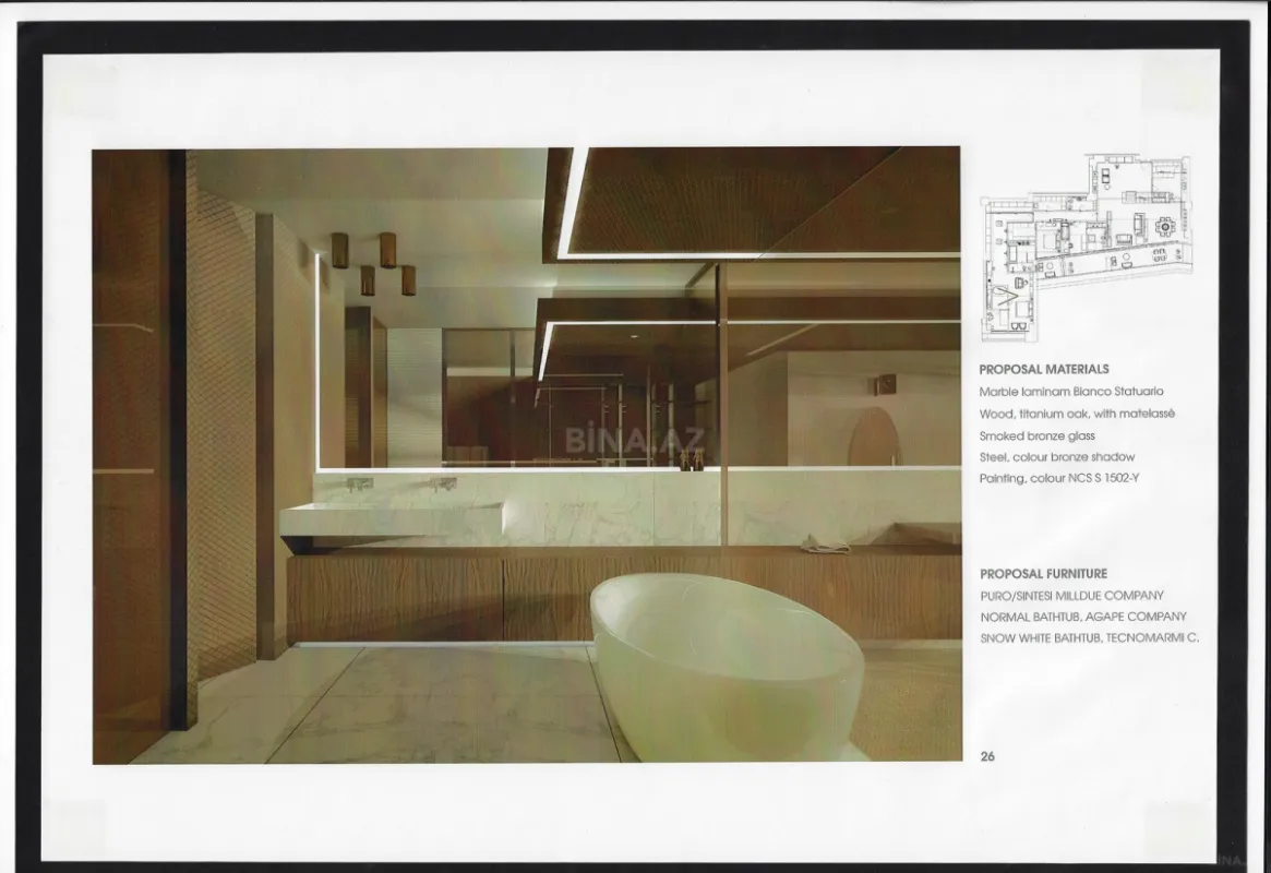 Satılır 4 otaqlı mənzil 288.8 m²