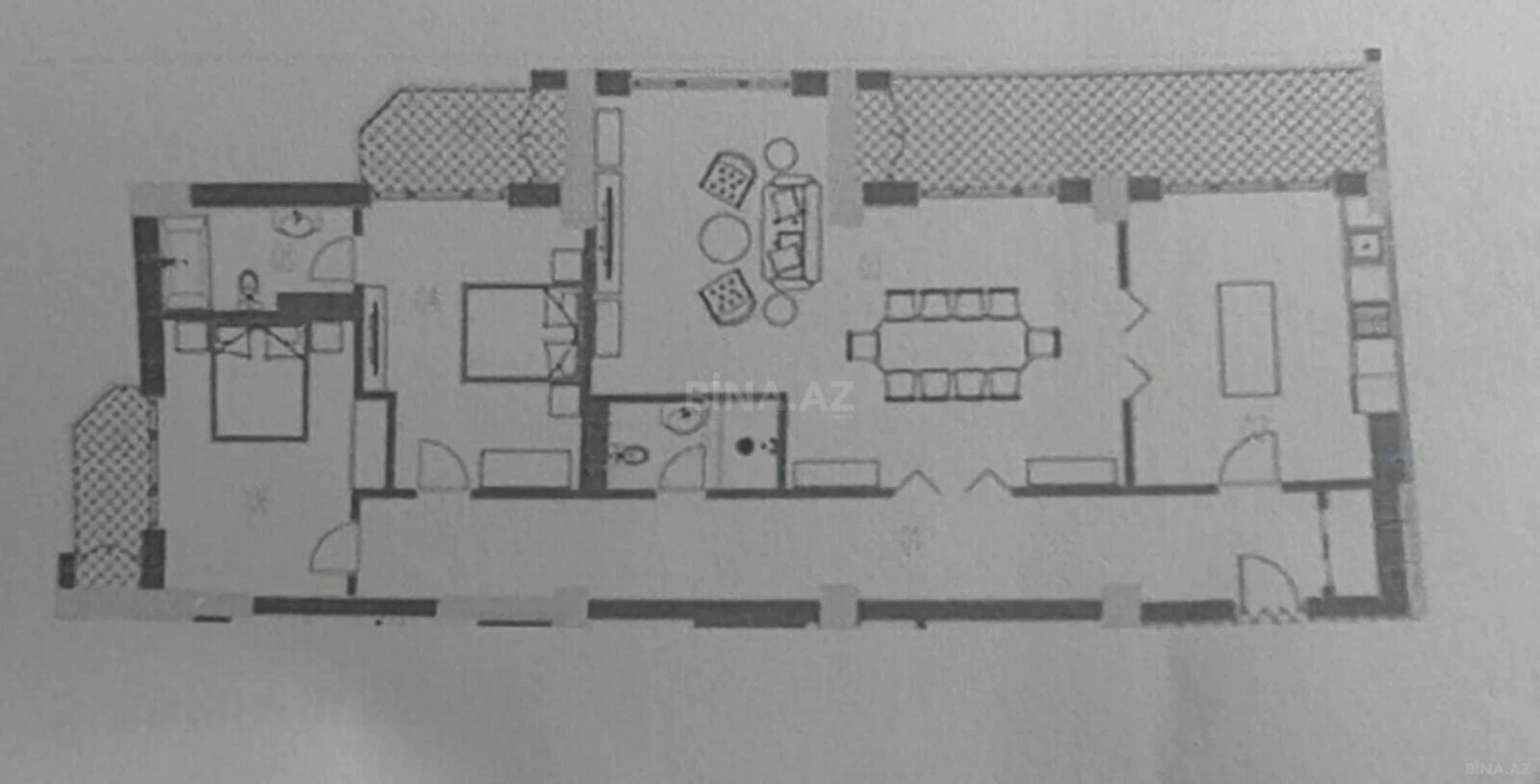 Satılır 4 otaqlı mənzil 160 m²