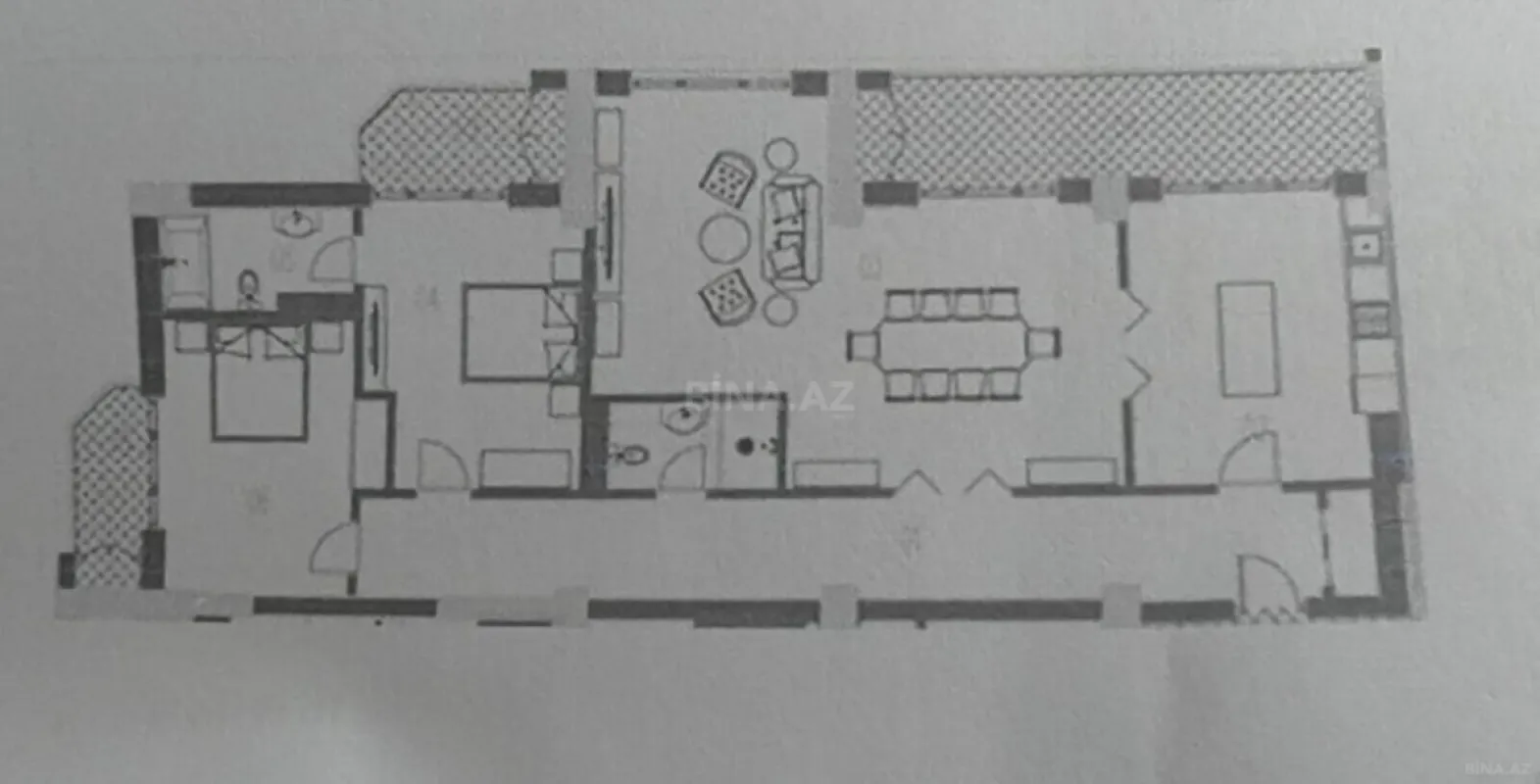 Satılır 4 otaqlı mənzil 160 m²