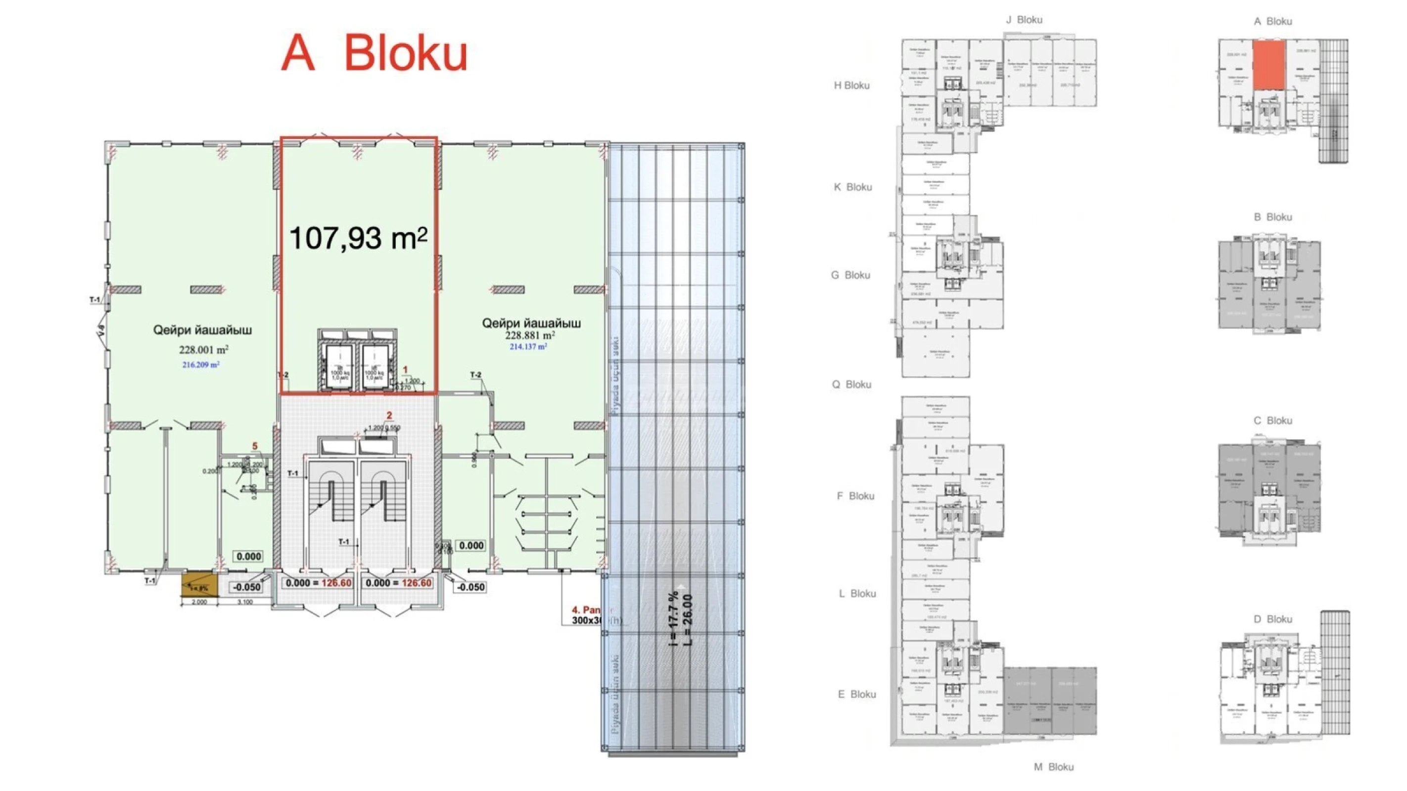 Satılır obyekt 107.9 m²