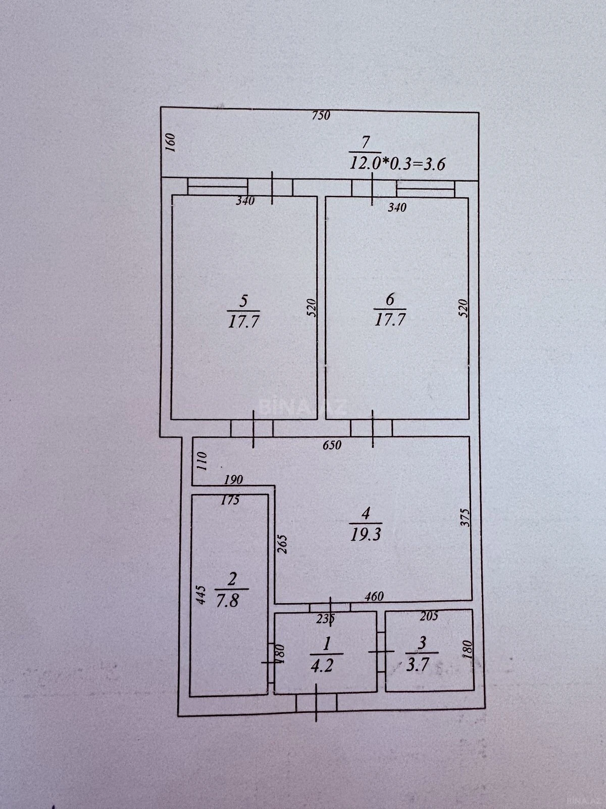 Satılır 3 otaqlı mənzil 90 m²