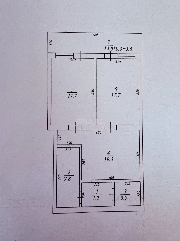 Satılır 3 otaqlı mənzil 90 m²