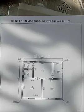 Satılır 2 otaqlı həyət evi 60 m²