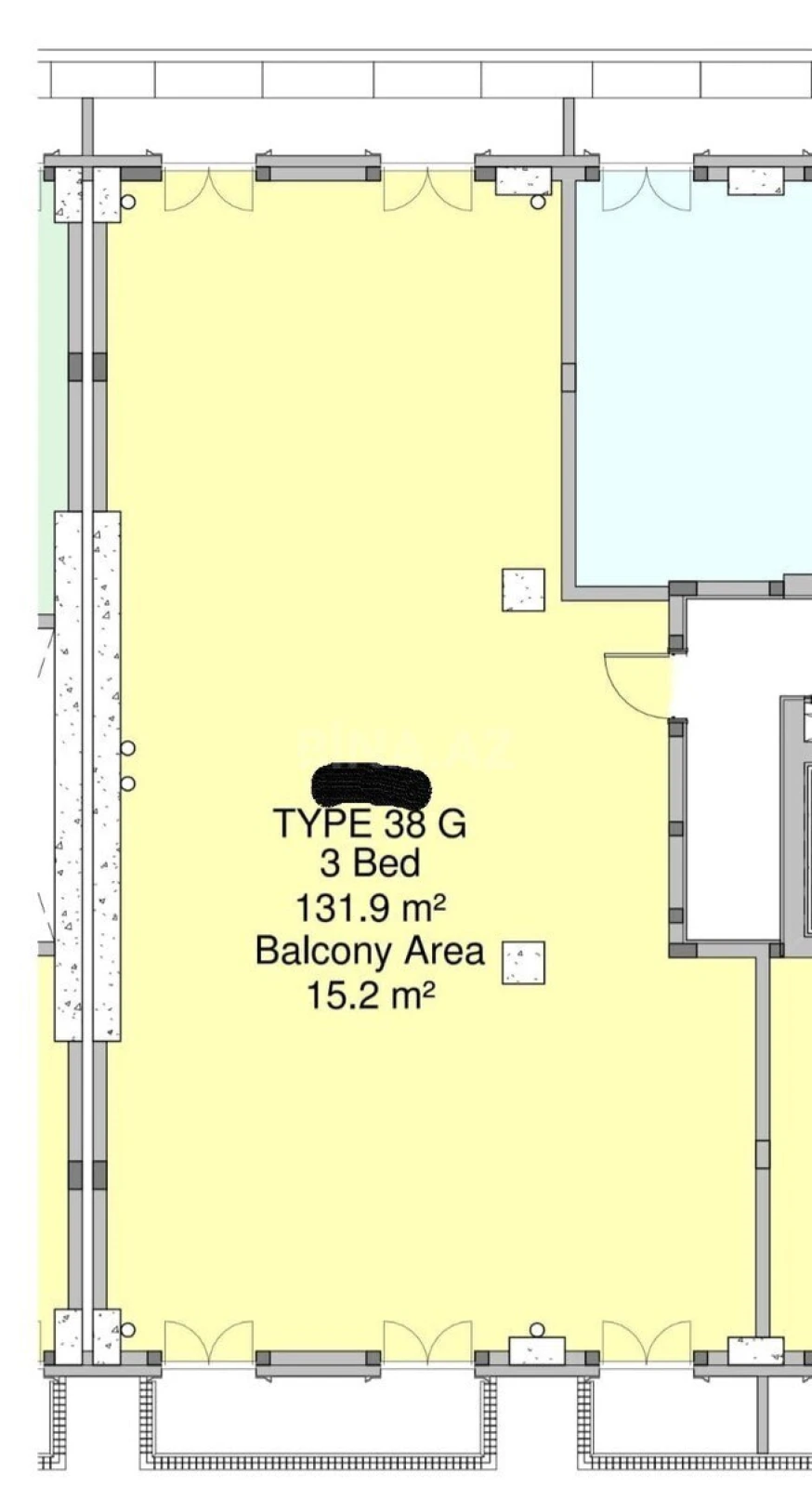 Satılır 3 otaqlı mənzil 147.1 m²