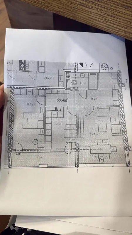 Satılır 3 otaqlı mənzil 99.4 m²