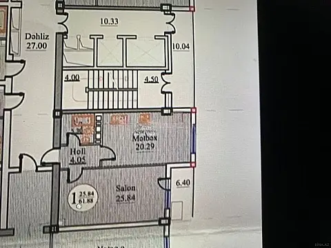 Satılır 2 otaqlı mənzil 62 m²