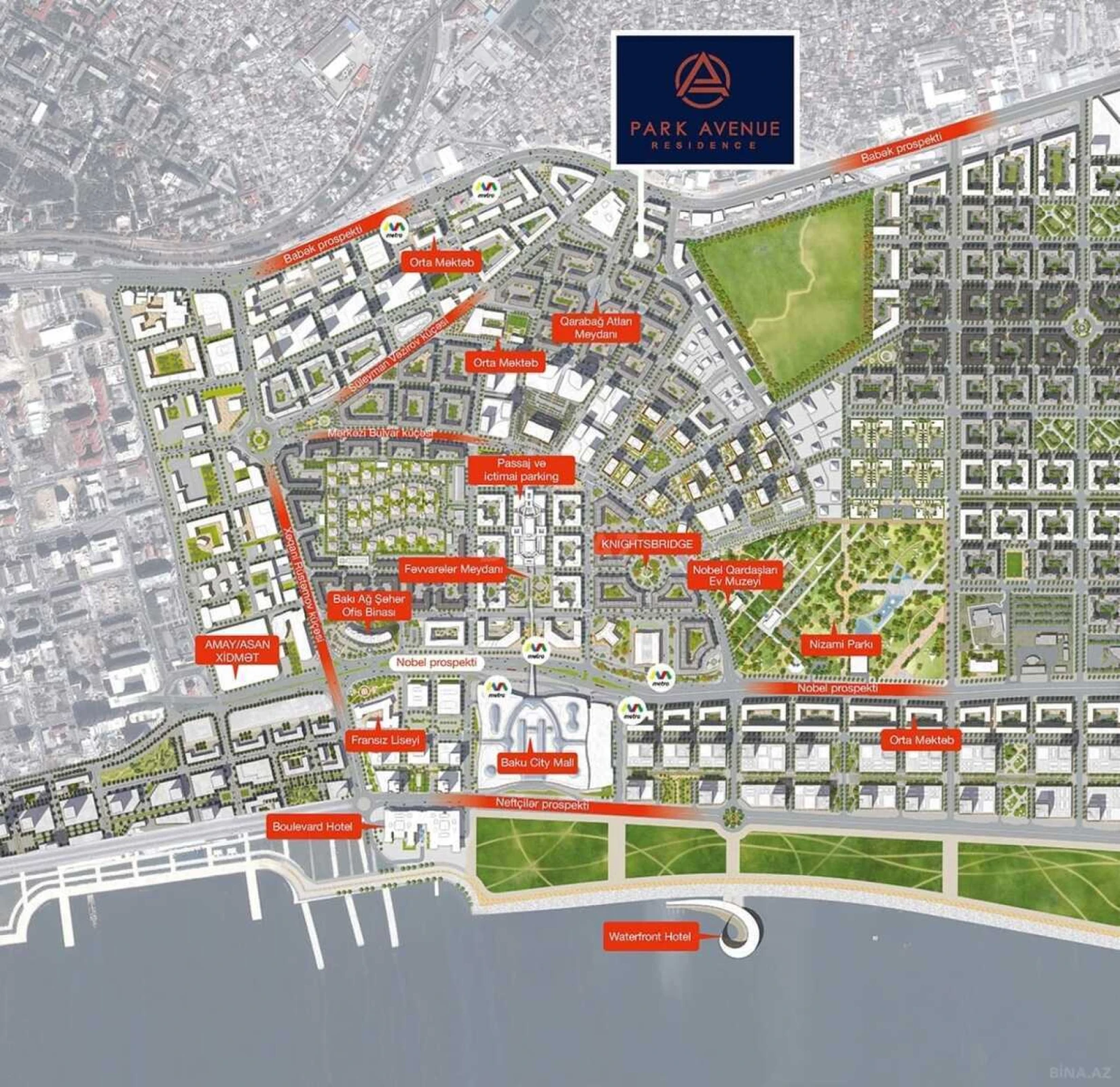 Kirayə verilir 3 otaqlı mənzil 106 m²