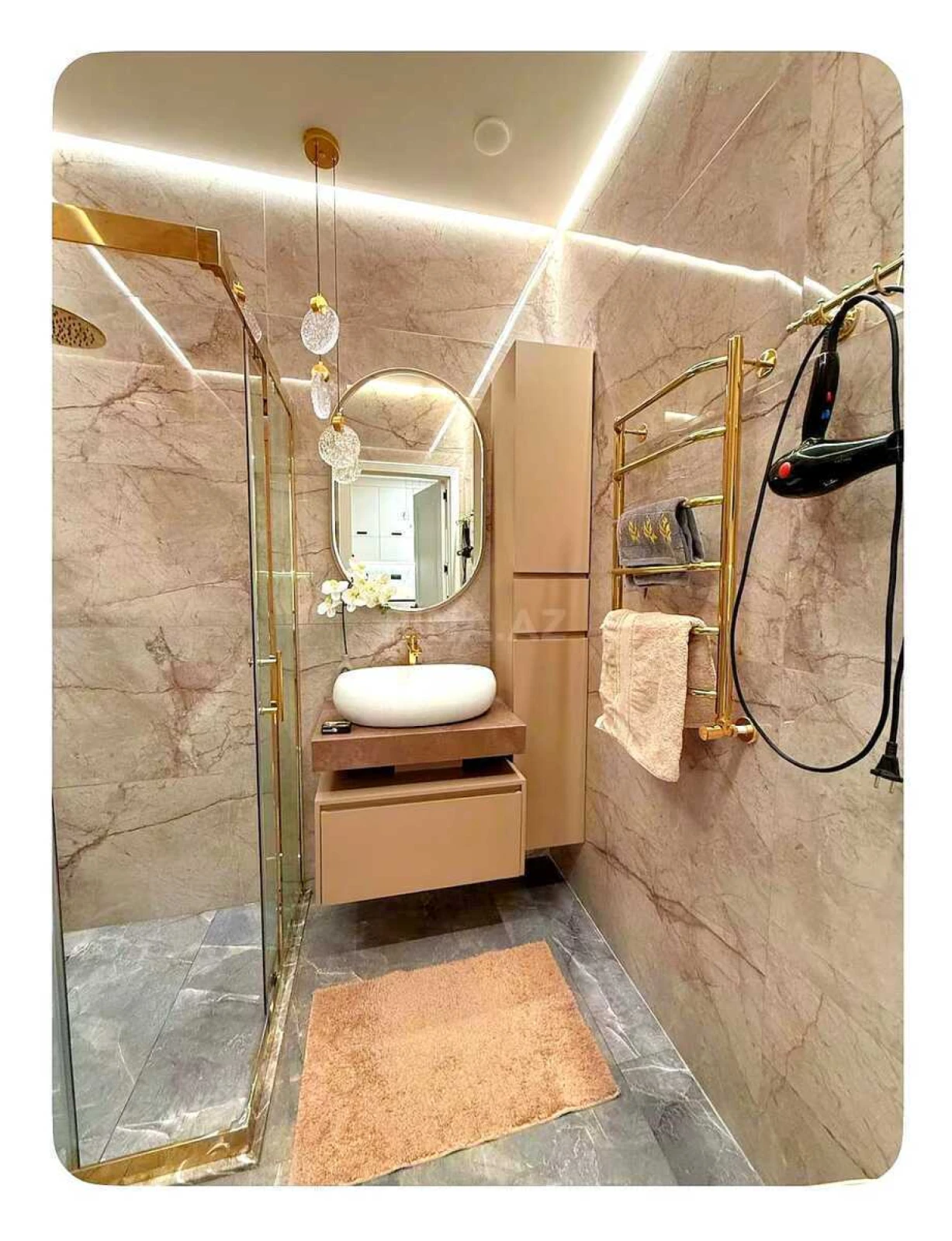 Satılır 2 otaqlı mənzil 45.5 m²