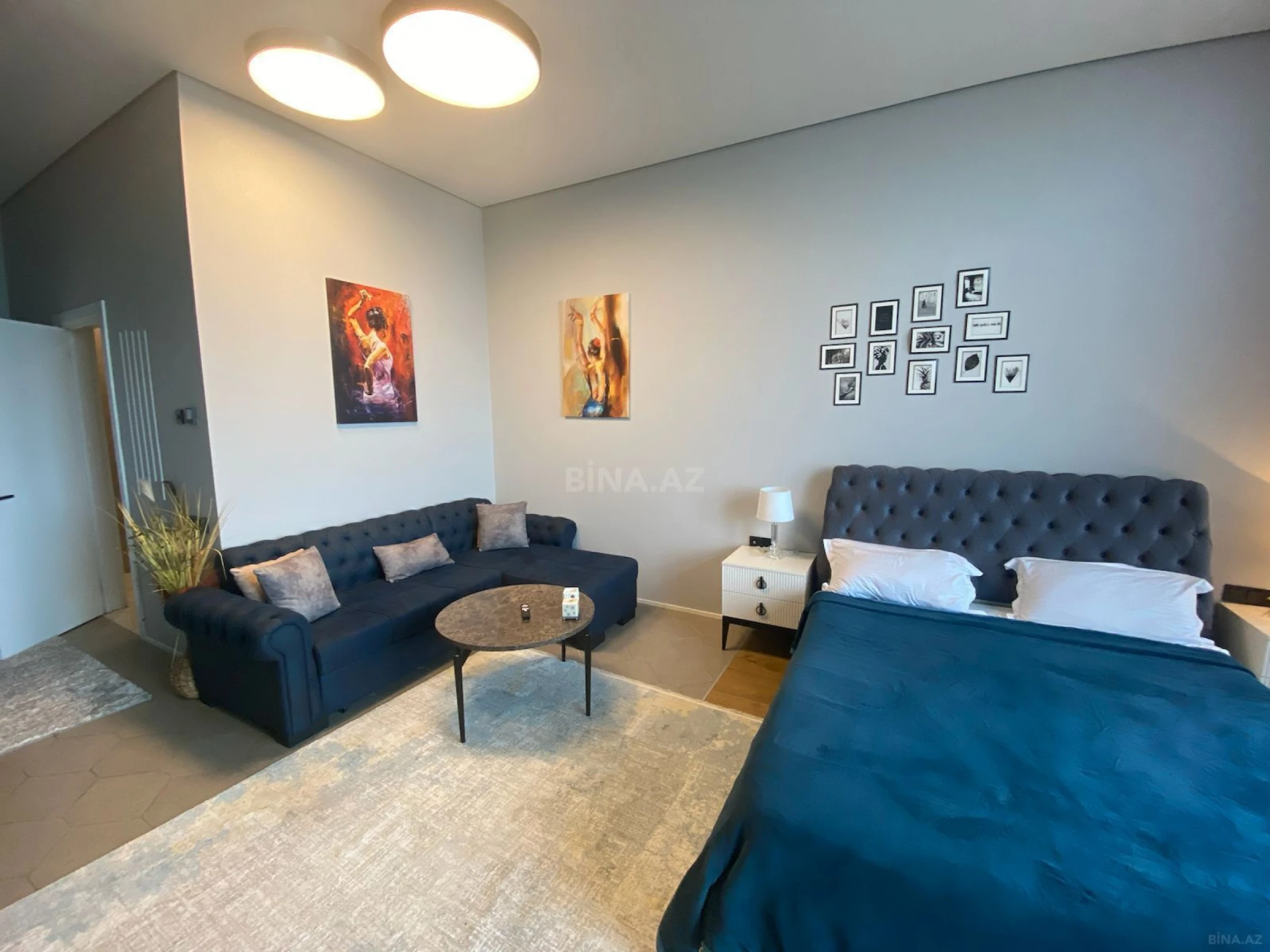 Satılır 1 otaqlı mənzil 56 m²