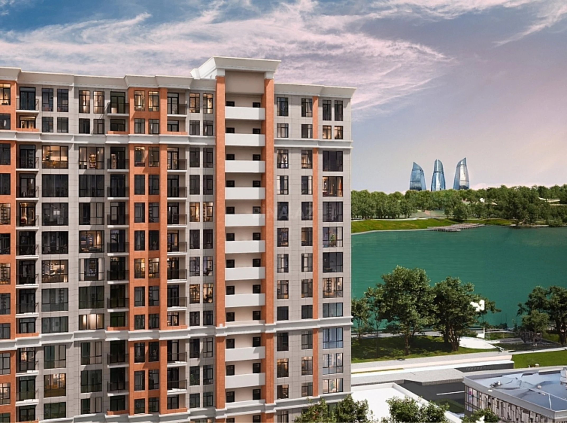 Kirayə verilir 2 otaqlı mənzil 48.8 m²