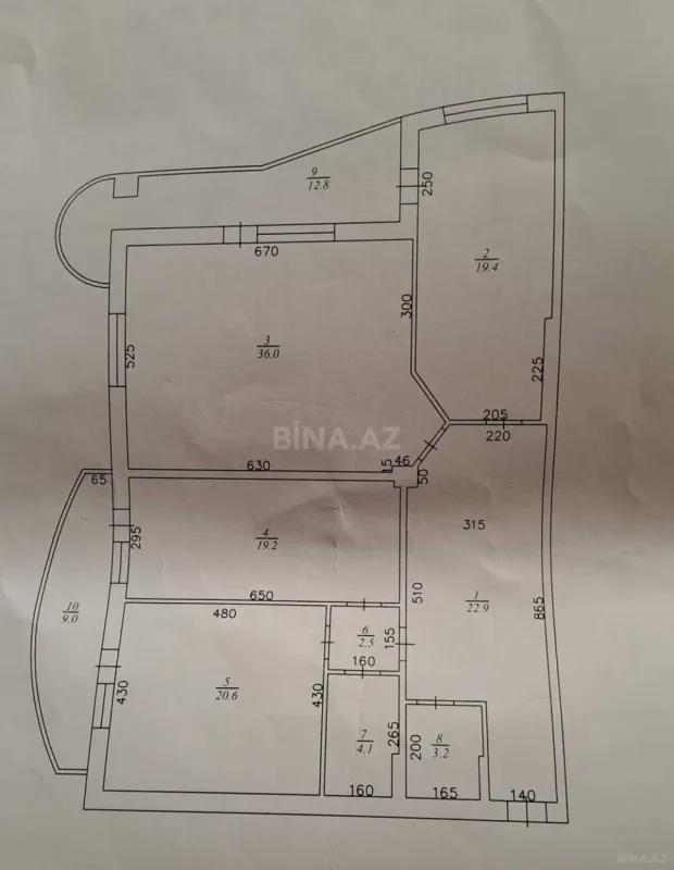 Satılır 3 otaqlı mənzil 150 m²